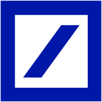 Deutsche Bank (DBK)のロゴ。