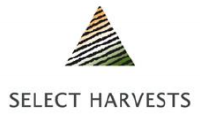 Select Harvests (SHV)のロゴ。