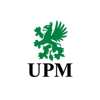 UPM Kymmene (PK) (UPMMY)のロゴ。