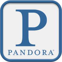 Pandora (P)のロゴ。