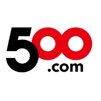 500 com (WBAI)のロゴ。