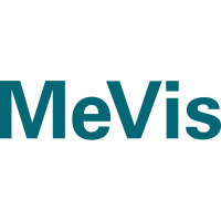 Mevis Medical Solutions (M3V)のロゴ。