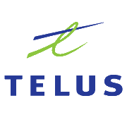 Telus (T)のロゴ。